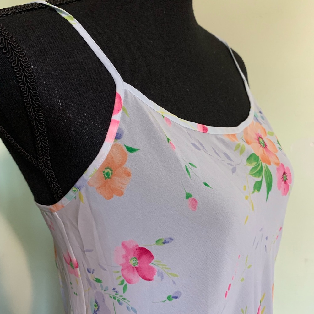 Victoria Secret vintage sheer blue floral nightie